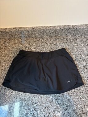 Nike Black Performance Skort with Reflective Swoosh and Built-in Shorts